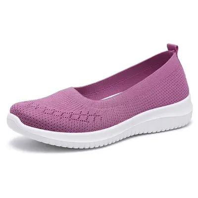 Women's Breathable Mesh Mom Shoes, Non-Slip Soft Sole, Large Sizes - 11