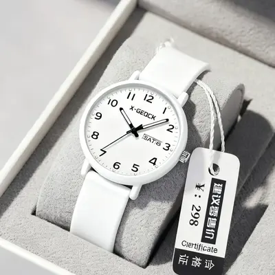 Exam watch quartz time-only display luminous
