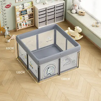Foldable Baby Play Yard with Crawling Mat, No Installation, for Small Apartments - 7
