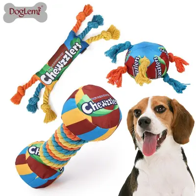 Rainbow Candy Bite-Resistant Squeaky Dog Toy