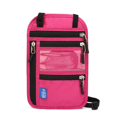 RFID document organizer, neck strap, passport protection case - 11