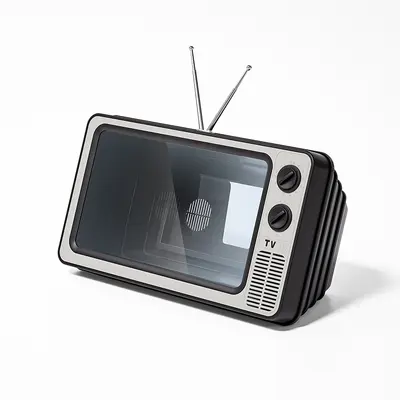 Cep telefonu ekran büyüteci 3D video büyüteç TV dramaları izlemek için, yaratıcı retro TV süsleri sınır ötesi - 7