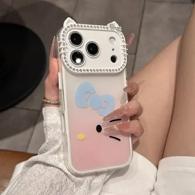 iPhone 17 Pro Max / 16 Pro / 15 Katzenohren Ombre Farbverlauf