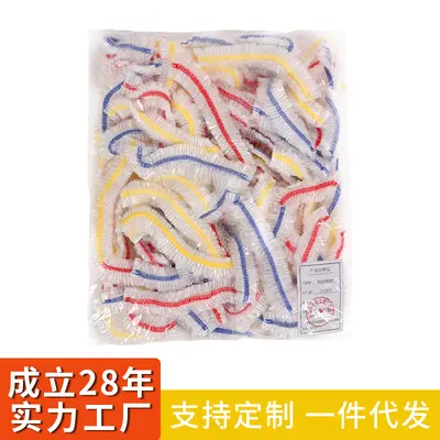 Renkli elastik tek kullanımlık PE taze tutma kapağı artık buzdolabı taze tutma kase kapağı ev gıda sınıfı plastik sarma kapağı toptan - 7