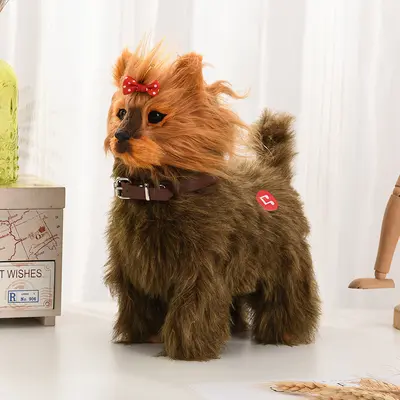 Electric Plush Robot Dog with Music, Walks, Barks and Wags Tail, Sensor - 12