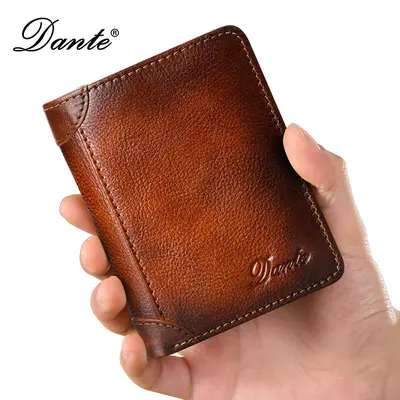 Erkek cüzdanı, bitkisel tabaklanmış tam tahıl deri, çok kartlıklı, fermuarlı bozuk para bö - 6