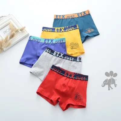 Boys' 95% Cotton Boxer Briefs, 5-Pack - 7