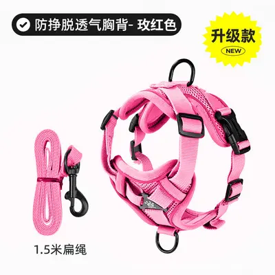 Small Dog Walking Harness Vest, Break-Resistant, for Cats and Dogs - 11