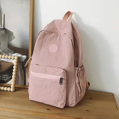 2024 Bergsteiger Reise Neuer koreanischer Stil Schulrucksack Schüler Rucksack Gymnasialschüler Mittelschüler Einfarbiger einfacher Rucksack - 7