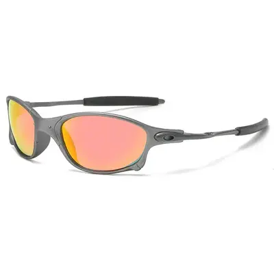 Metall-Oval-Radsportbrille, winddicht, UV-Schutz - 7