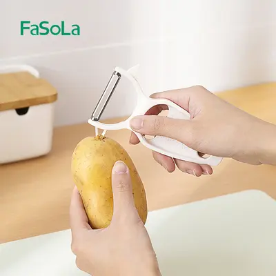 FaSoLa 5-in-1 Gemüseschäler, Edelstahl, vielseitig einsetzbar - 3