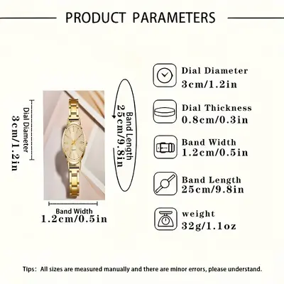 5er Damen-Quarzuhr-Set mit Schmuckaccessoires