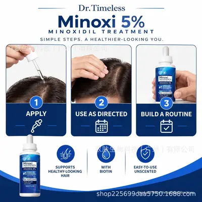 Minoxidil Essence 5% Concentration Hair Growth Activating Hair Follicles Thickening 60ml Dropper Bottle In Stock Unisex