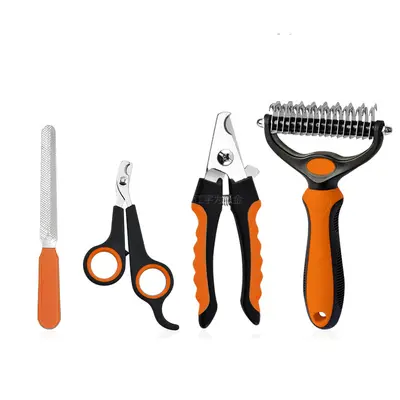 Cat and Dog Grooming Set with Nail Clipper, Comb and File - 9
