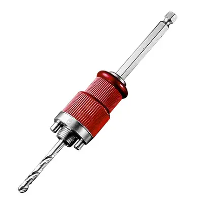 Portable Quick-Release Hole Saw Extension Rod, Hex Shank Aluminum