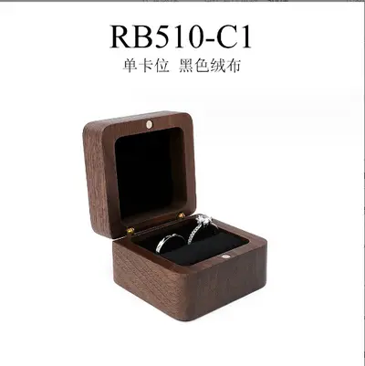 Angebot Holz Schmuckkasten klein tragbar Reise Ring Ohrringe Ohrringe Halskette Mini Schmuck Aufbewahrungsbox - 7