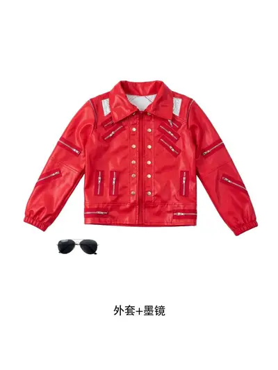Michael Jackson Cosplay Children's Costume, MJ Dance Performance Wear - 9