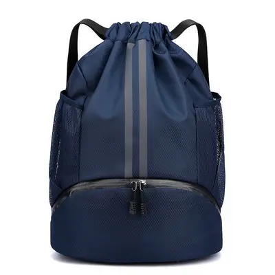 Wet-dry separation sports backpack, dual shoulder straps - 8