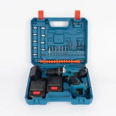 21V cordless impact drill kit with lithium battery