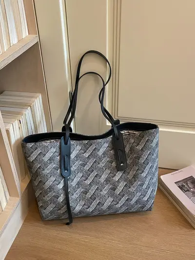 Women's Color-Block Single Shoulder Bag, Large Capacity, 2026 Style - 4