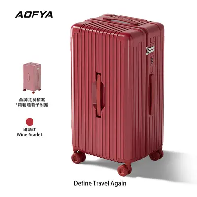 Large capacity PC luggage, 26 inch high quality travel bag for women, burst-resistant zippered 24 inch wheeled bag, coded lock luggage for men. - 12