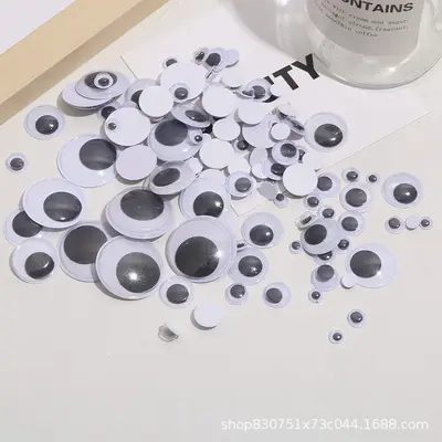 DIY Adhesive Plastic Eye Stickers, Kindergarten Craft Activity Supplies