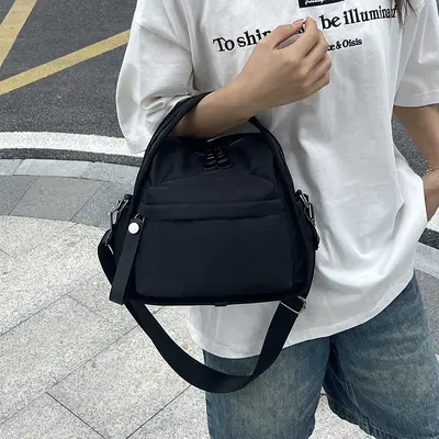 Cross-border best-selling product: plain, elegant, versatile, nylon, luxury feel, high capacity, suitable for commuting, crossbody women's shoulder bag.