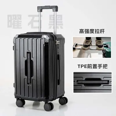 Girls' Large Capacity Trolley Suitcase with Combination Lock - 9