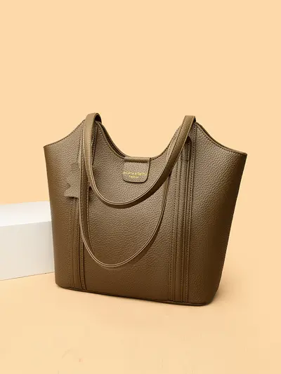 Women's Tote Bag 2026, Soft Leather, Large Capacity Shoulder Bag - 4