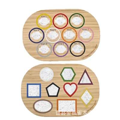Montessori motor beceri oyunu, ahşap eklenti tahtası
