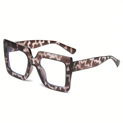 Oversized Square Frame Sunglasses Women's Party Style - 9