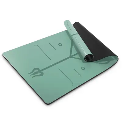 PU and Rubber Yoga Mat Wide Thick Non-Slip - 12