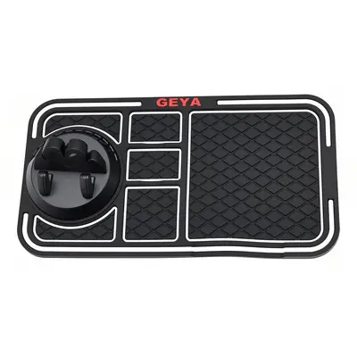 Multifunctional PVC Car Anti-Slip Mat with Phone Holder and Parking Number Card - 8