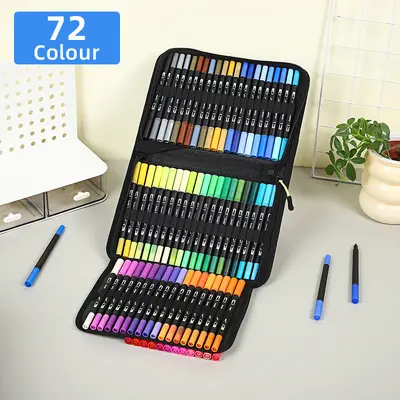 Dual-head marker pen set, water-compatible blendable - 9