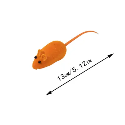 Squeaky Bite-Resistant Vinyl Mouse Cat Toy - 9