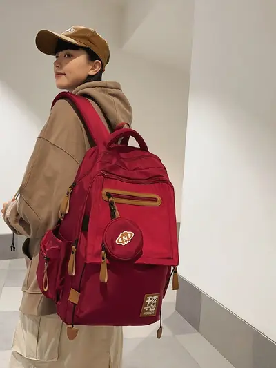2025 Backpack New Large Capacity Backpack Middle School Student School Bag University Student Trendy Backpack Travel Bag Wholesale - 3