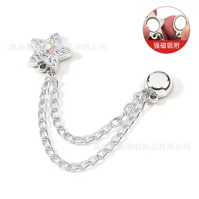Magnetic Trouser Hem Clip with Chain Needle, Adjustable Anti-Drag - 9