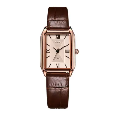 Goldie Damen-Armbanduhr, quadratisches Zifferblatt, wasserdicht
