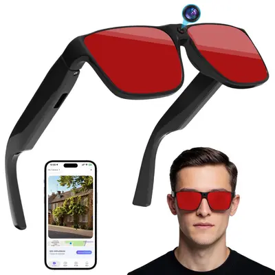 Smart AI Sunglasses with Camera, 800W Pixel, Video Recording, Bluetooth Music and Calls - 8