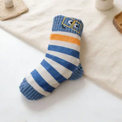Sesli peluş çorap köpek oyuncağı, küçük ve orta ırk için, yavaş mama - 9
