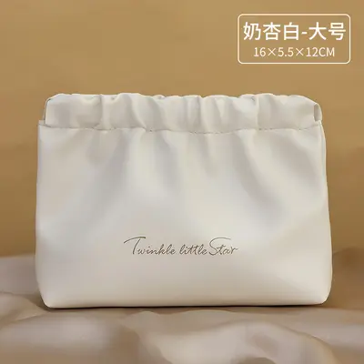 皱褶化妆包高颜值手拿便携防水旅行PU洗漱收纳包便携口红收纳包 - 11