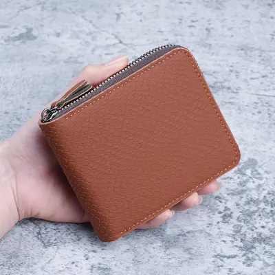 Men's Short Wallet with Multiple Card Slots and Large Coin Pocket - 9