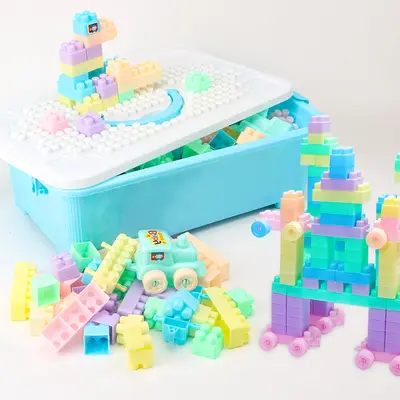 Large Particle Building Blocks Educational Toy for Toddlers, Boys and Girls - 2