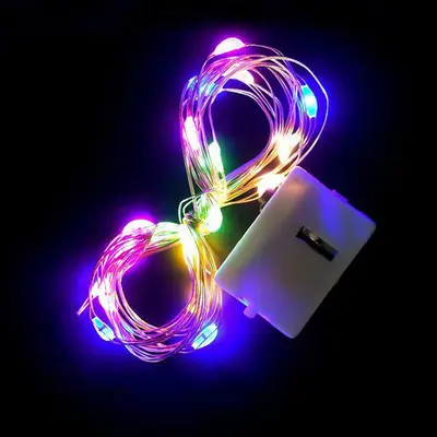 LED renkli ışık dize kapalı hediye kutusu kek buketi dekorasyon atmosfer düzenleme ışık şeridi, üç seviyeli ayarlanabilir bakır tel ışık şeridi ile.