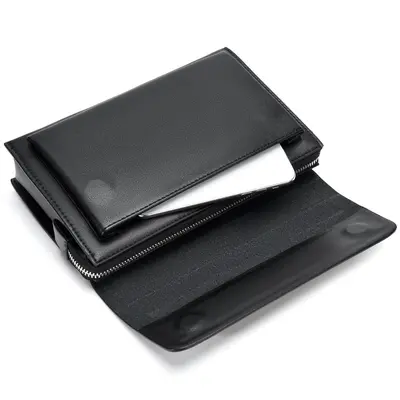 Men's PU Leather Business Clutch with Combination Lock - 6