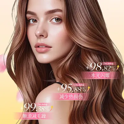 Moisturizing Curl Styling Hair Oil, Long-Lasting Volume, Smooth Curls - 3