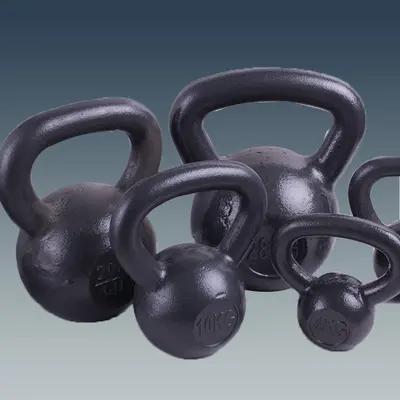 Гиря чугунная цельнолитая чёрная Pure Iron с электростатическим покрытием