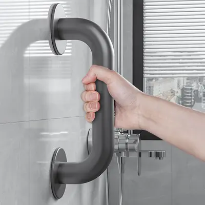 Paslanmaz Çelik Banyo Tutamağı, Delik Açmadan Montaj, Kaymaz Yaşlı Güvenlik Tutacağı