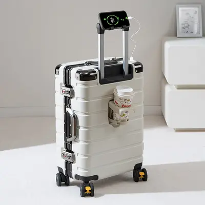 24-Inch Scratch-Resistant Suitcase, Silent Spinner Wheels, Combination Lock - 7
