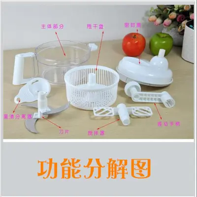 源头厂家全功能碎菜机功能切菜器手摇式切菜器 蔬菜脱水 厨房工具 - 3